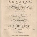 Three Sonatas for the Piano Forte with an accompaniment for the Flute or Violin Op. 51